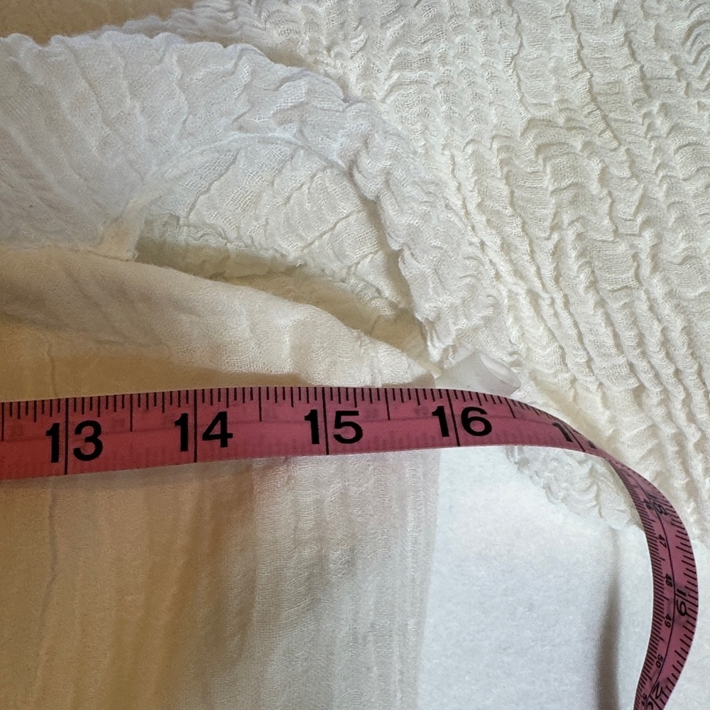 C/MEO COLLECTIVE Romantic Off-Shoulder White Ruffle Midi Dress Bridal Size M - Picture 7 of 8